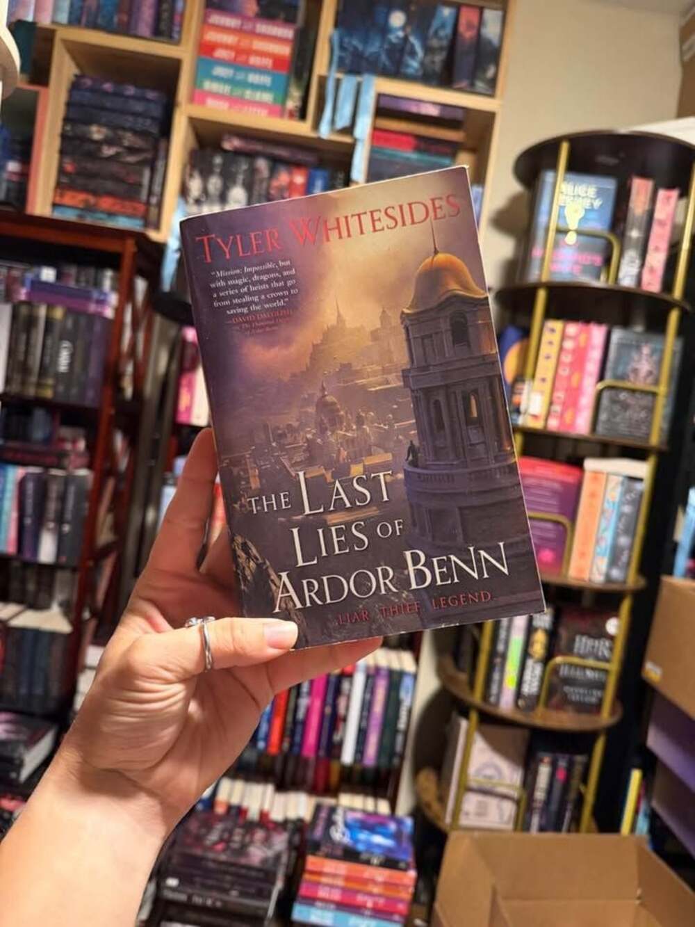 Tyler Whitesides The Last Lies of Ardor Benn fantasy book